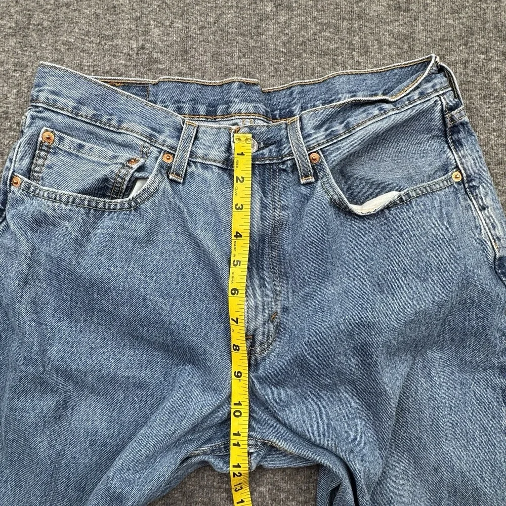 Levi 550 Jeans Mens 34x32 Blue Relaxed Fit Tapered Leg Casual Classic Denim Work